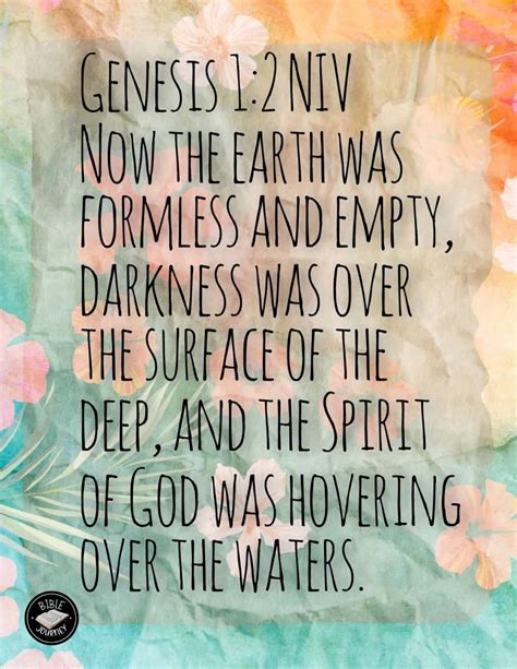 Genesis Niv Picture Bible Verse