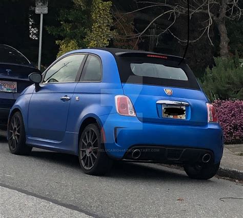 Matte Blue Fiat 500 Abarth Convertible by TamTheLucario448 on DeviantArt