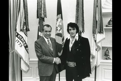 President Nixon And Elvis In The Oval Office The White House