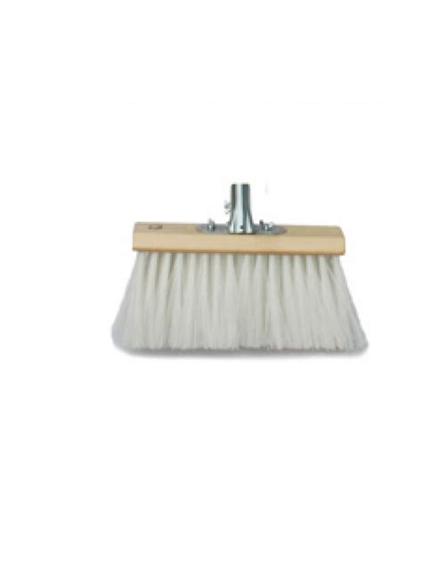 Stiff Poly Yard Channel Broom Brush 13 330mm With Socket Bracket