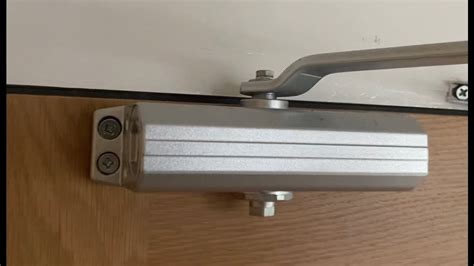 How To Adjust A Door Closer Youtube