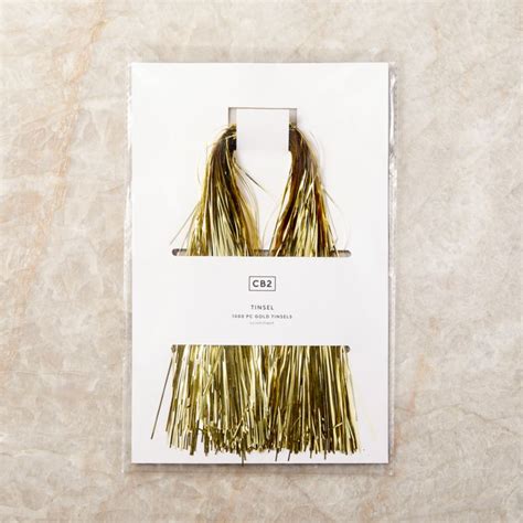 1000-Piece Gold Tree Tinsel + Reviews | CB2 Canada