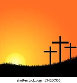 Horizontal Crucifix Sunset Images Stock Photos Vectors