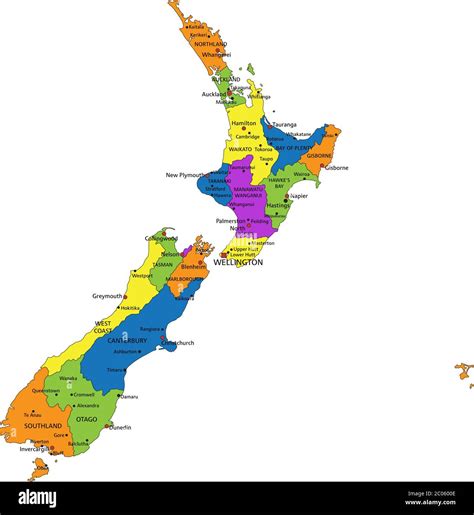 Political Map Of Nz Allina Madeline