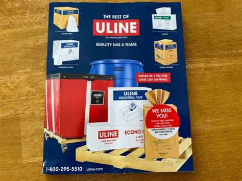 ULINE SHIPPING SUPPLY Specialists Catalog Fall/Winter 2023-2024 $20.71 ...