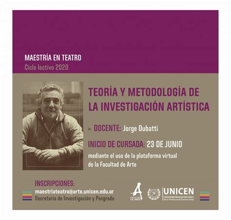 Seminario Teor A Y Metodolog A De La Investigaci N Art Stica