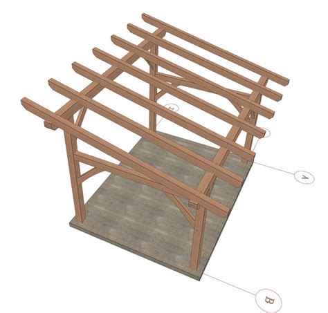 12x16 Shed Roof Plan Timber Frame HQ