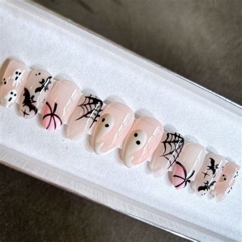 Halloween Press On Nails Etsy