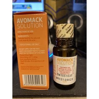 Avomack Salicylic Acid Solution for Warts, Corns and Calluses 15ml ...