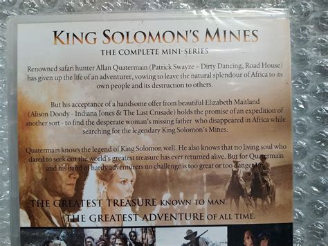 King Solomon S Mines Patrick Swayze Alison Doody New Sealed DVD