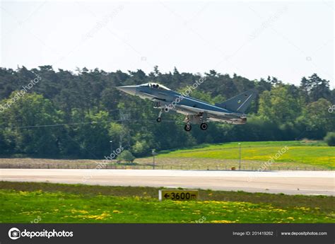 Berlin Germany April 2018 Landing Multirole Fighter Eurofighter Typhoon