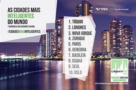 As Cidades Mais Inteligentes Do Mundo Fgv Projetos