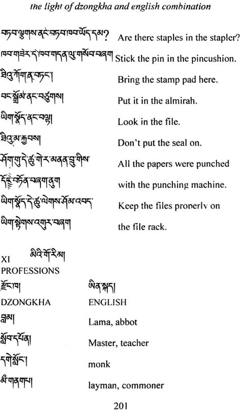 The Light of Dzongkha and English Combination | Exotic India Art