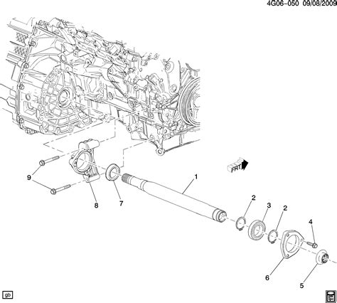 Buick Lacrosse Allure G Drive Axle Front Intermediate Mh Epc