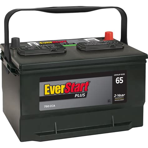 Everstart Plus Automotive Battery Group Size 65 12v 750 Cca In