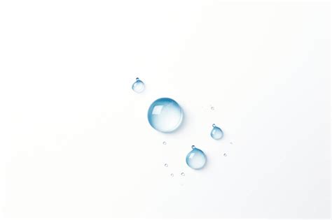 Water Drops Backgrounds Bubble White Background Premium Ai Generated