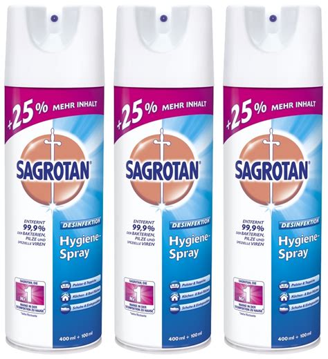 Sagrotan Hygienespray Aerosol Desinfektion Pumpspray Reiniger L X