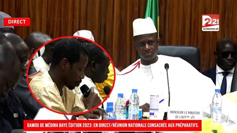 Réunion national Gamou Medina Baye l assurance des services de l Etat