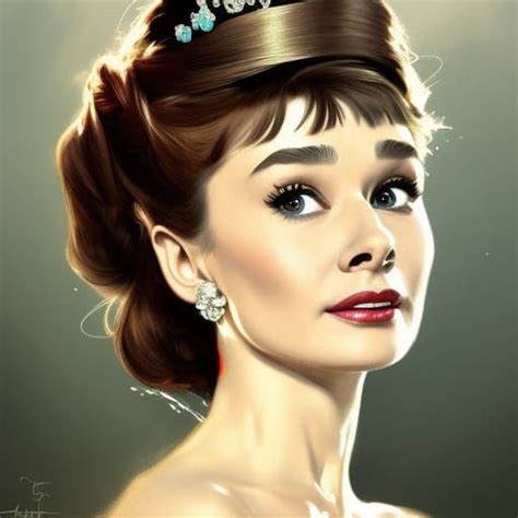 Audrey Hepburn Royal Portrait Ai Generated Artwork Nightcafe Creator