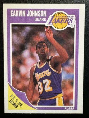 1989 Fleer Earvin Magic Johnson 77 LA Laker HOF EBay