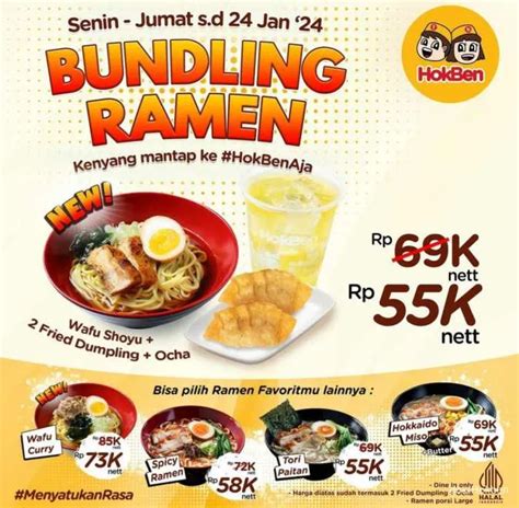 Promo Makanan Di Awal Tahun Hokben Marugame Udon Hemat