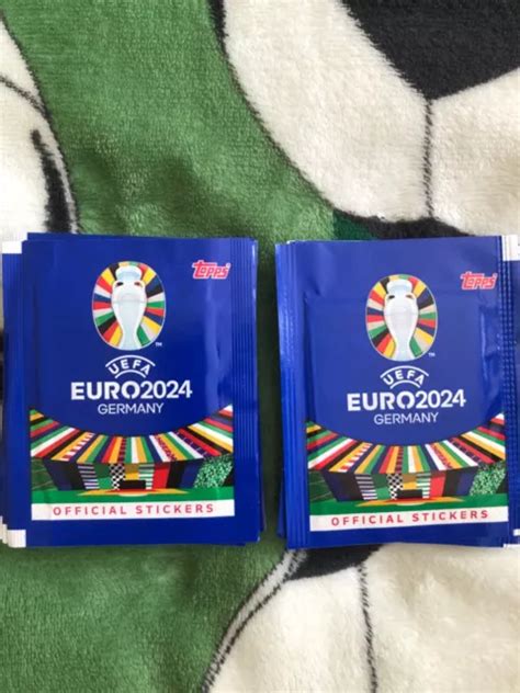 TOPPS UEFA EURO 2024 Germany Official Stickers Collection 50 Packets