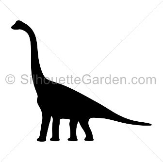 Brachiosaurus Silhouette Silhouette Clip Art Dinosaur Clip Art