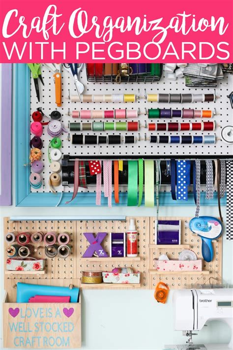 How to Make Craft Room Pegboards - Angie Holden The Country Chic Cottage