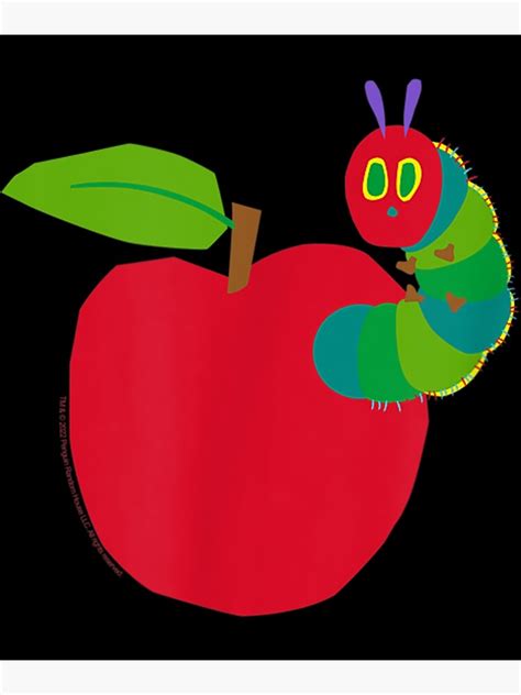 "Eric Carle Caterpillar In Apple" Poster for Sale by DanielaVogel ...