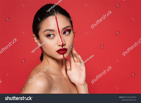Pretty Asian Woman Naked Shoulder Artistic Stock Photo Shutterstock
