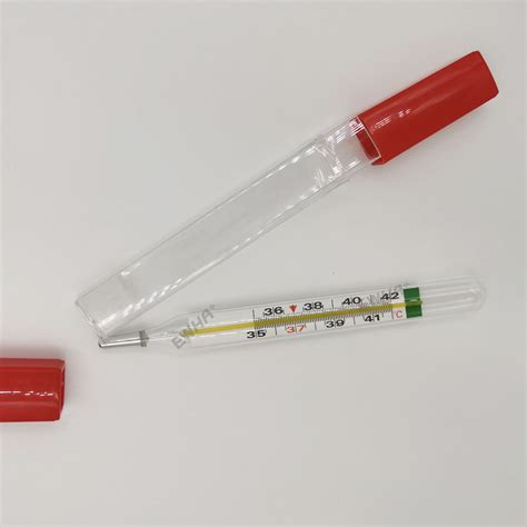 Mercury Free Glass Thermometer Armpit Clinical Thermometer Pharmacy