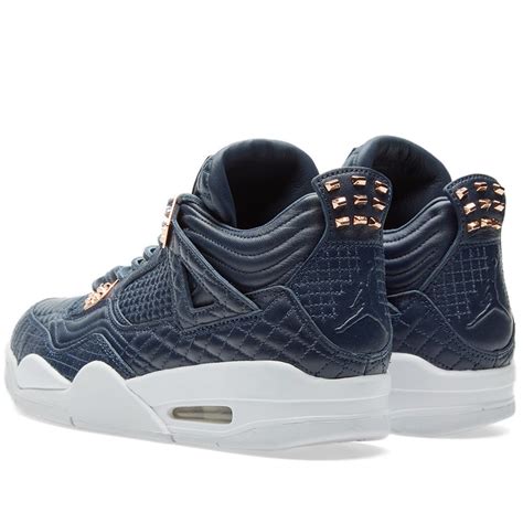 Nike Air Jordan 4 Retro Premium Obsidian & White | END.