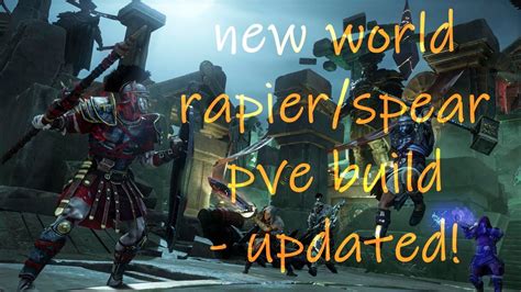 New World Rapier Spear PvE Build Brimstone UPDATED YouTube