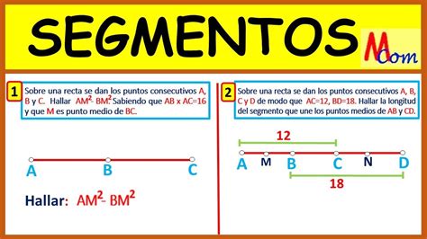 Segmentos Sobre Una Recta Se Dan Los Puntos Consecutivos A ByC Hallar