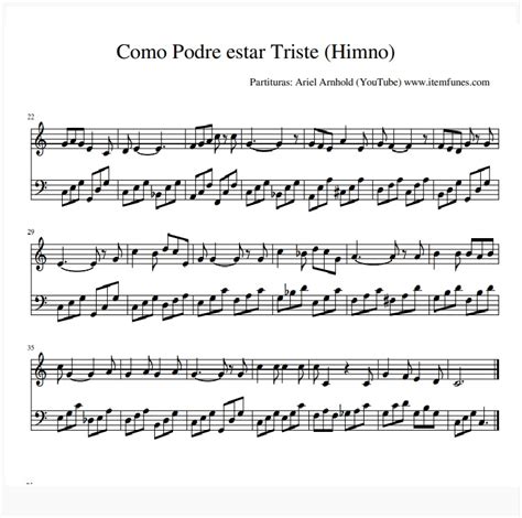 Como Podre Estar Triste Partitura Cristiana Himno Gratis Letra Pdf Notas