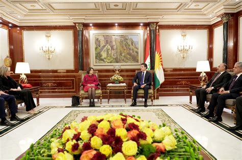 President Nechirvan Barzani meets with a high level UN delegation ...