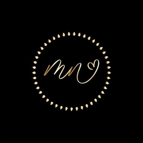 Premium Vector Mn Initial Logo Wedding Fashion Jewelry Boutique