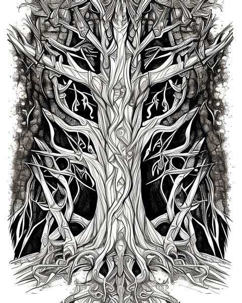 Hyper Detailed Fantasy Tree Ent Art · Creative Fabrica