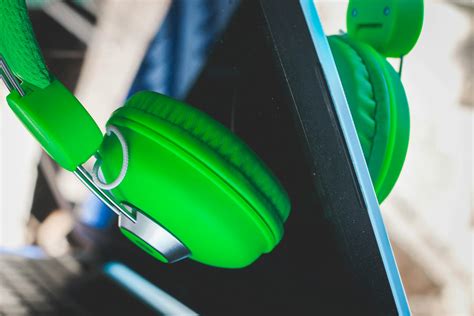 Green Headphones · Free Stock Photo