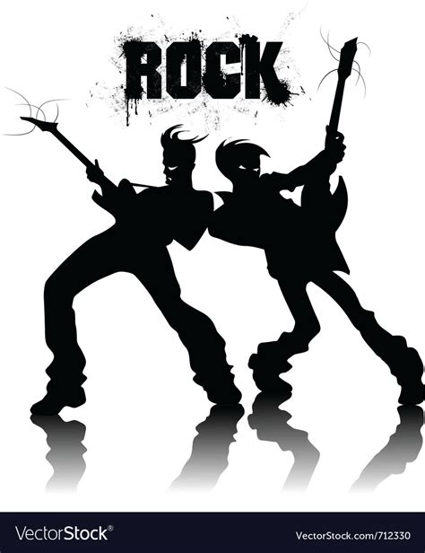 Rock And Roll Royalty Free Vector Image Vectorstock