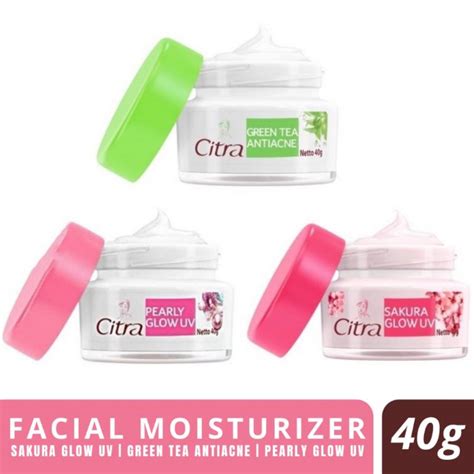 Jual Citra Cream Wajah Pearly Glow Uv Sakura Glow Green Tea G