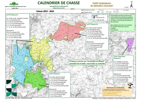 Calendrier De Chasse 2023 2024 Puy De Serre