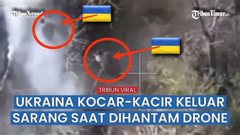 Tentara Ukraina Ketar Ketir Usai Drone Peledak Rusia Gempur Posisinya