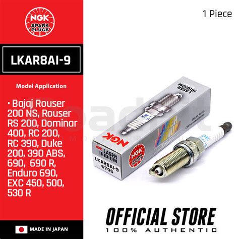 NGK LKAR8A1 9 Laser Platinum Spark Plugs For KAWASAKI Bajaj Rouser 200