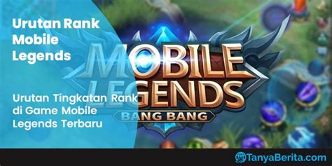 8 Urutan Rank Di Game Mobile Legends Terbaru 2021