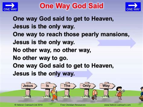 One Way God Said To Get To Heaven Chorus Hebron Youtube