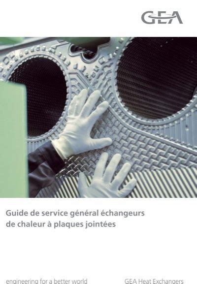 Guide De Service G N Ral Changeurs De Chaleur Plaques Joint Es