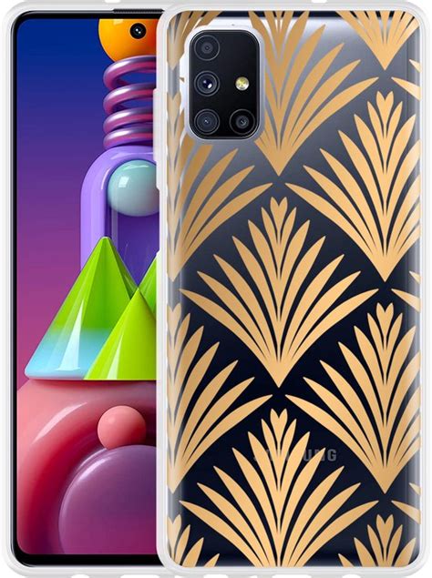 Hoesje Geschikt Voor Samsung Galaxy M Art Deco Gold Bol