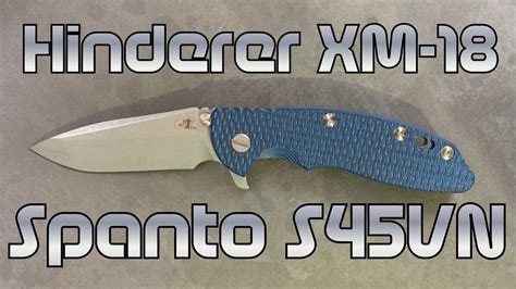 Hinderer Xm Spanto S Vn Comparison To Other Blade Shapes