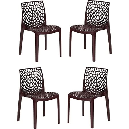 Supreme Web Designer Plastic Chair For Home And Office Set Of